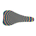 Psychedelic Explosion Optical Illusion Bicycle Seat Cover