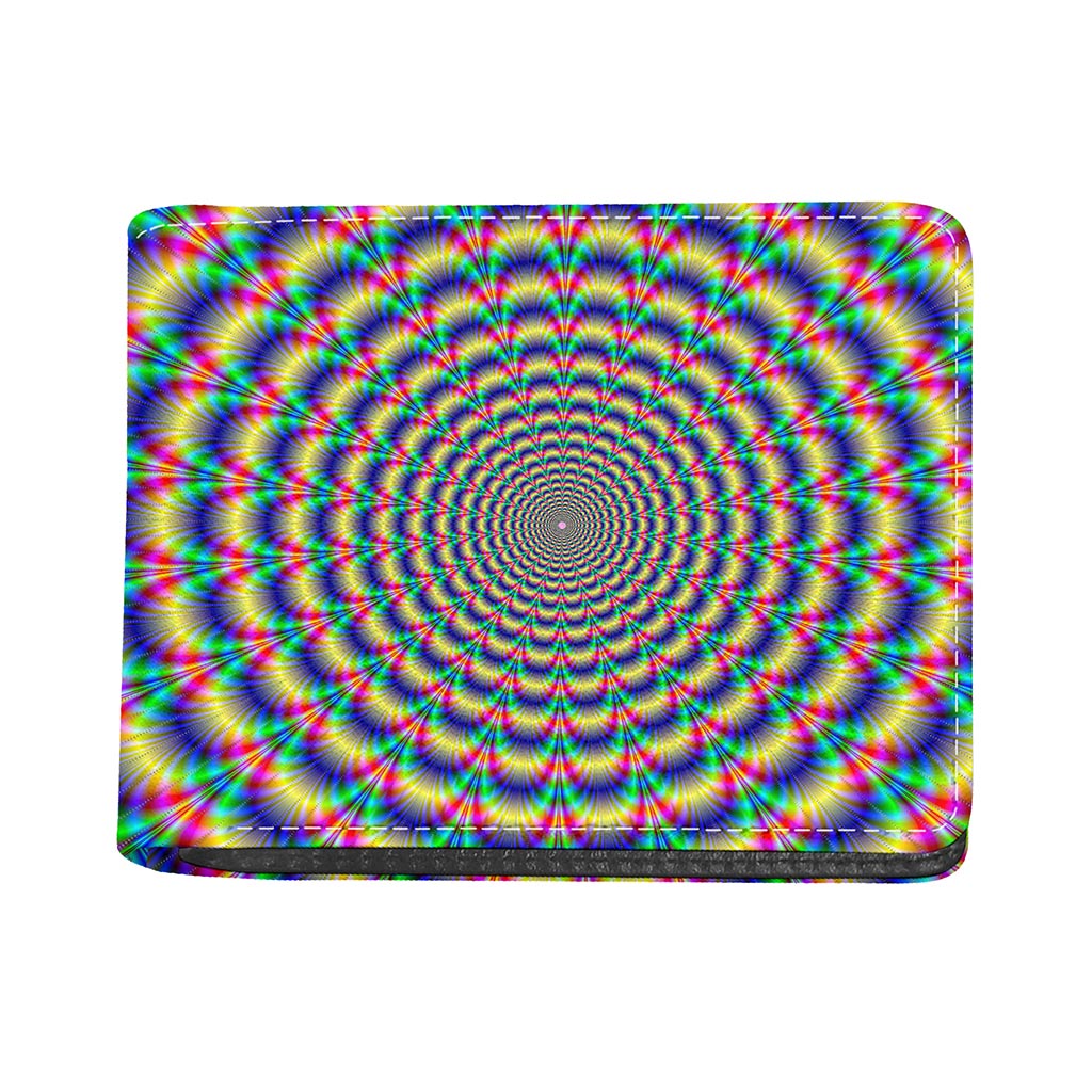 Psychedelic Explosion Optical Illusion Bifold Wallet