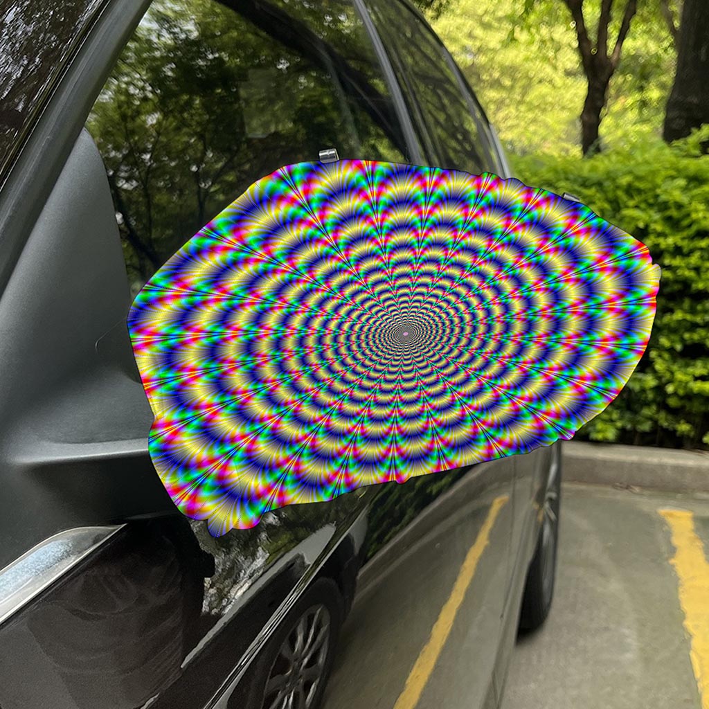 Psychedelic Explosion Optical Illusion Car Side Mirror Covers