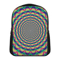 Psychedelic Explosion Optical Illusion Casual Backpack