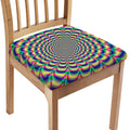 Psychedelic Explosion Optical Illusion Chair Cushion Cover