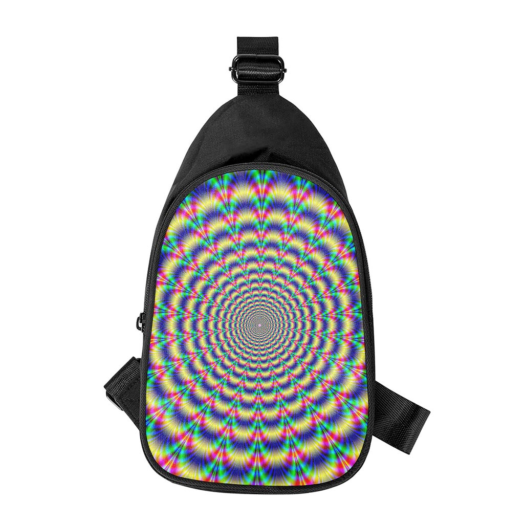 Psychedelic Explosion Optical Illusion Chest Bag