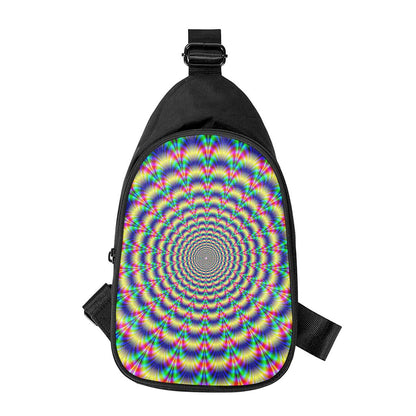 Psychedelic Explosion Optical Illusion Chest Bag