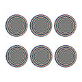 Psychedelic Explosion Optical Illusion Coaster Set