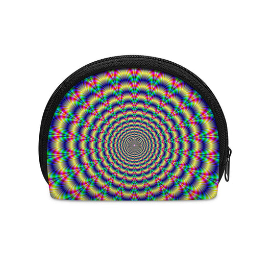 Psychedelic Explosion Optical Illusion Coin Purse