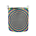 Psychedelic Explosion Optical Illusion Collapsible Laundry Basket