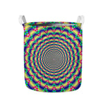 Psychedelic Explosion Optical Illusion Collapsible Laundry Basket