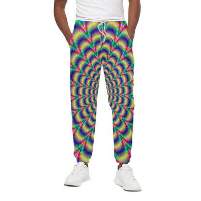 Psychedelic Explosion Optical Illusion Cotton Pants