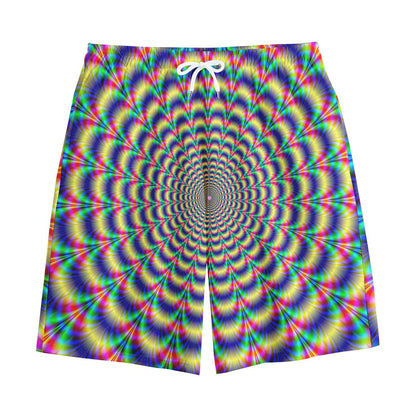 Psychedelic Explosion Optical Illusion Cotton Shorts