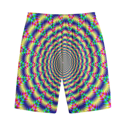 Psychedelic Explosion Optical Illusion Cotton Shorts