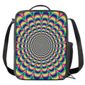 Psychedelic Explosion Optical Illusion Crossbody Lunch Bag