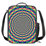 Psychedelic Explosion Optical Illusion Crossbody Lunch Bag