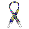 Psychedelic Explosion Optical Illusion Dog Seat Belt