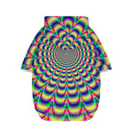 Psychedelic Explosion Optical Illusion Dog Zip Up Hoodie