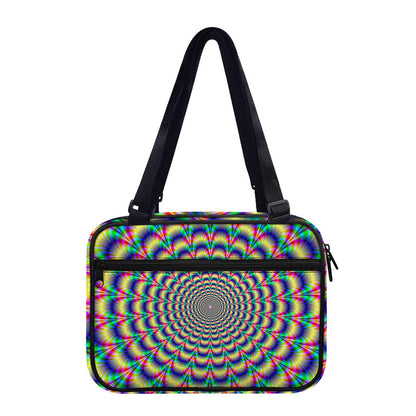 Psychedelic Explosion Optical Illusion Double Strap Bible Bag