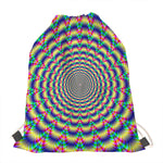 Psychedelic Explosion Optical Illusion Drawstring Bag