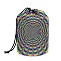 Psychedelic Explosion Optical Illusion Drawstring Makeup Bag