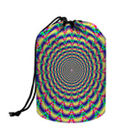 Psychedelic Explosion Optical Illusion Drawstring Makeup Bag