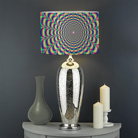 Psychedelic Explosion Optical Illusion Drum Lamp Shade