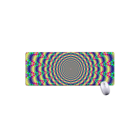 Psychedelic Explosion Optical Illusion Extended Mouse Pad