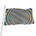 Psychedelic Explosion Optical Illusion Flag