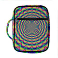 Psychedelic Explosion Optical Illusion Front Pocket Bible Bag