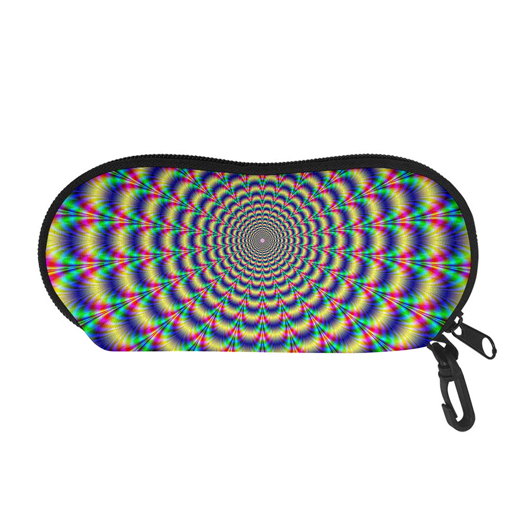 Psychedelic Explosion Optical Illusion Glasses Case