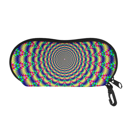 Psychedelic Explosion Optical Illusion Glasses Case