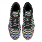 Psychedelic Explosion Optical Illusion High Top Leather Sneakers