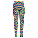 Psychedelic Explosion Optical Illusion High-Waisted Pocket Leggings