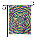 Psychedelic Explosion Optical Illusion House Flag
