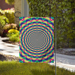 Psychedelic Explosion Optical Illusion House Flag