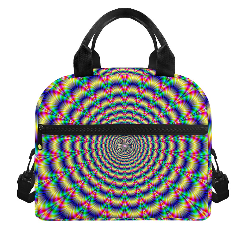Psychedelic Explosion Optical Illusion Insulated Lunch Bag
