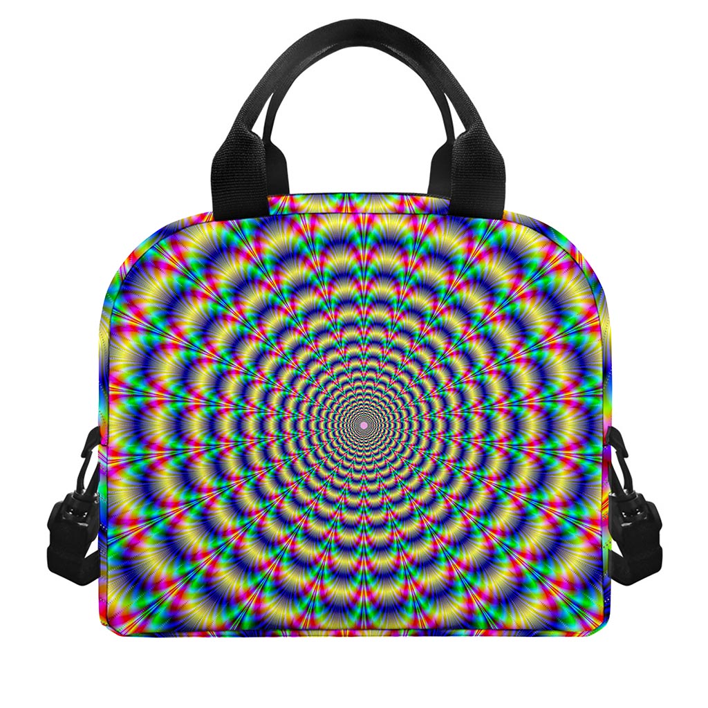 Psychedelic Explosion Optical Illusion Insulated Lunch Bag