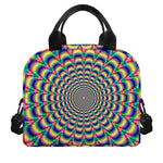 Psychedelic Explosion Optical Illusion Insulated Lunch Bag