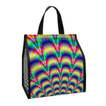 Psychedelic Explosion Optical Illusion Insulated Lunch Tote