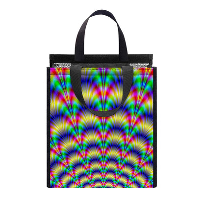 Psychedelic Explosion Optical Illusion Insulated Lunch Tote