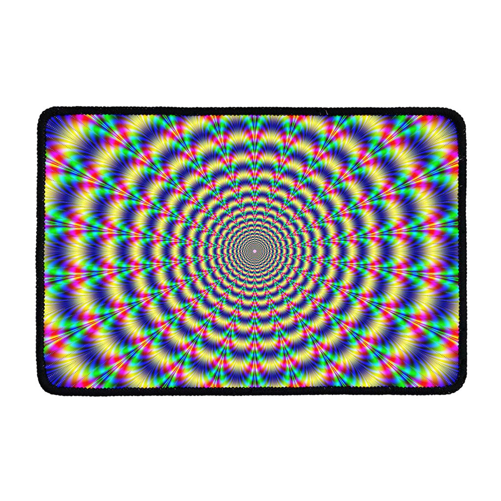 Psychedelic Explosion Optical Illusion Kitchen Mat
