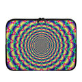 Psychedelic Explosion Optical Illusion Laptop Sleeve