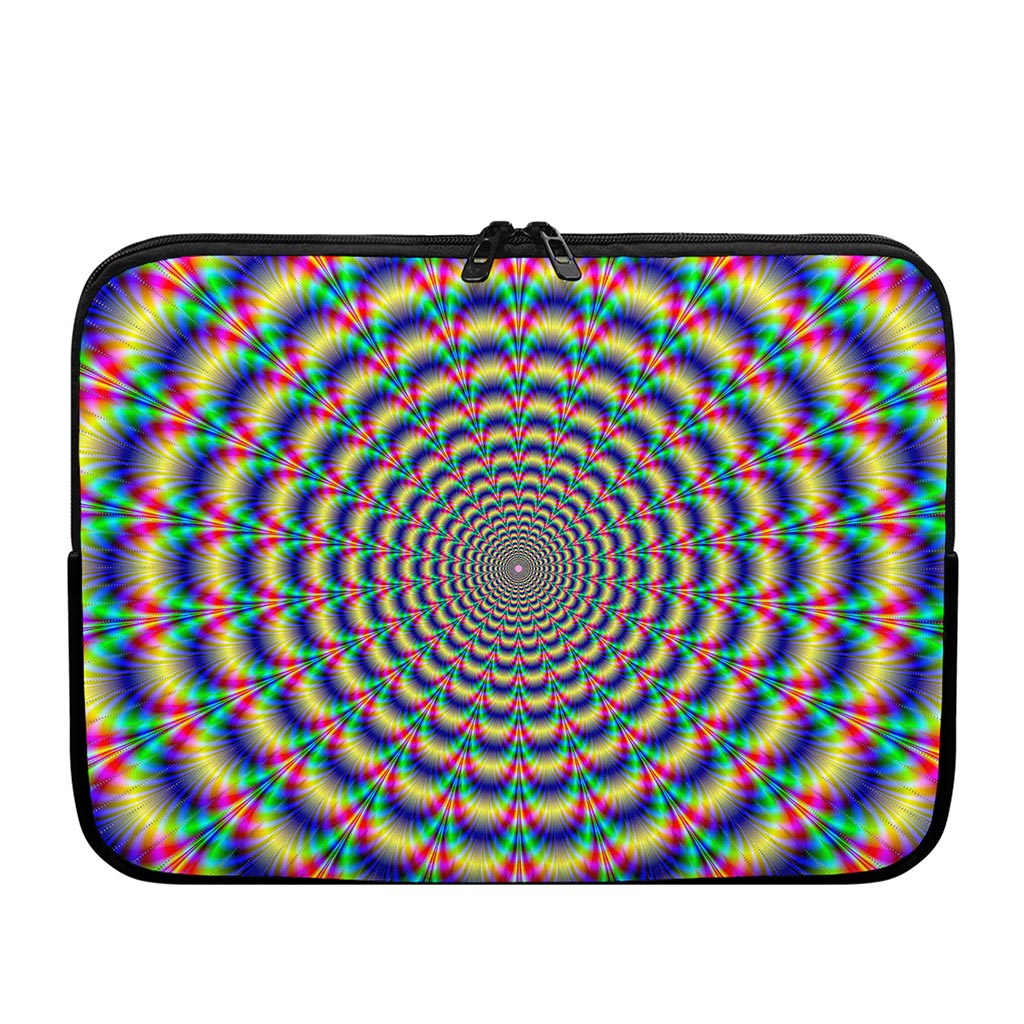 Psychedelic Explosion Optical Illusion Laptop Sleeve