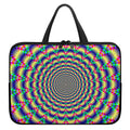 Psychedelic Explosion Optical Illusion Laptop Sleeve With Handle