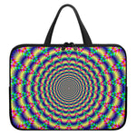 Psychedelic Explosion Optical Illusion Laptop Sleeve With Handle