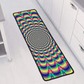 Psychedelic Explosion Optical Illusion Long Kitchen Mat
