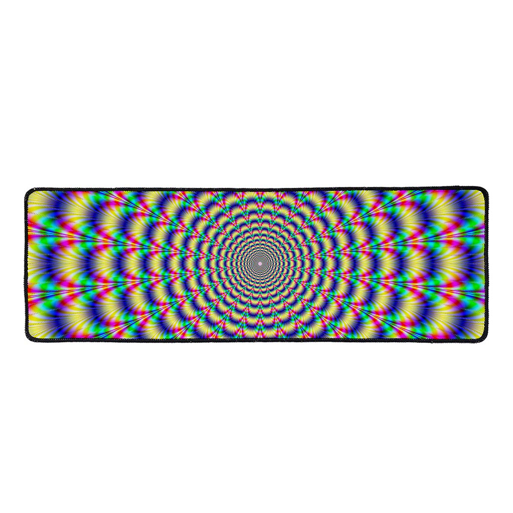 Psychedelic Explosion Optical Illusion Long Kitchen Mat
