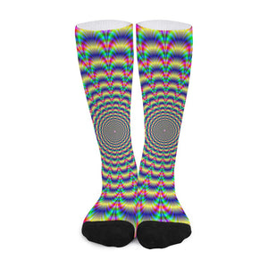 Psychedelic Explosion Optical Illusion Long Socks