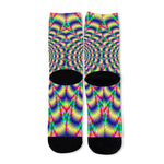 Psychedelic Explosion Optical Illusion Long Socks