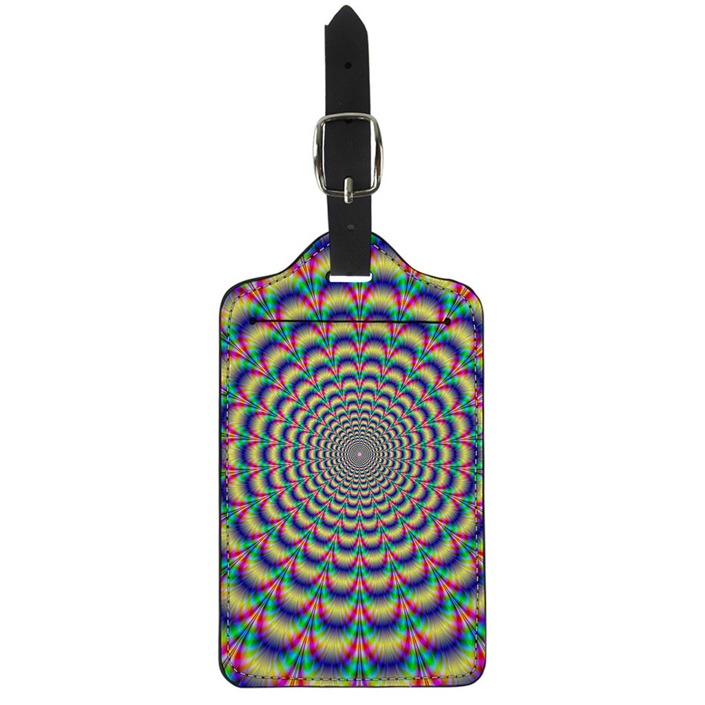 Psychedelic Explosion Optical Illusion Luggage Tag