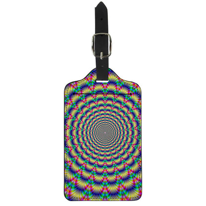 Psychedelic Explosion Optical Illusion Luggage Tag