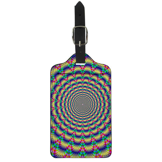 Psychedelic Explosion Optical Illusion Luggage Tag