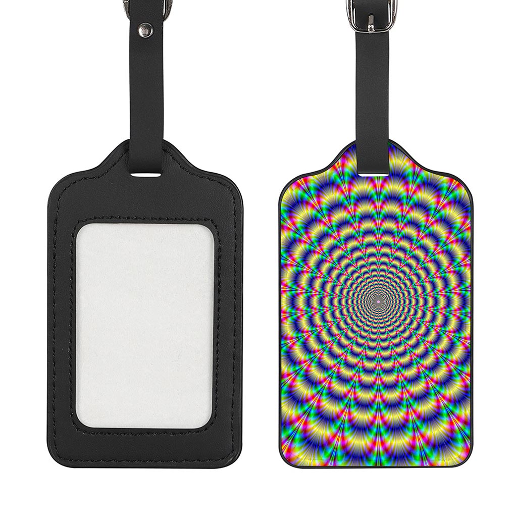 Psychedelic Explosion Optical Illusion Luggage Tag
